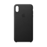 Apple - Cover per cellulare - pelle - nero - per iPhone XS Max